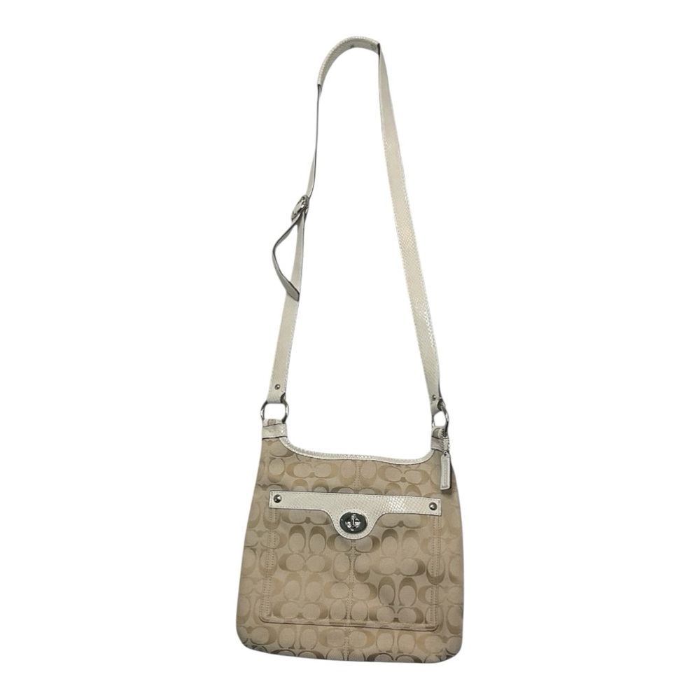 Coach crossbody signature sacoche turnlock purse